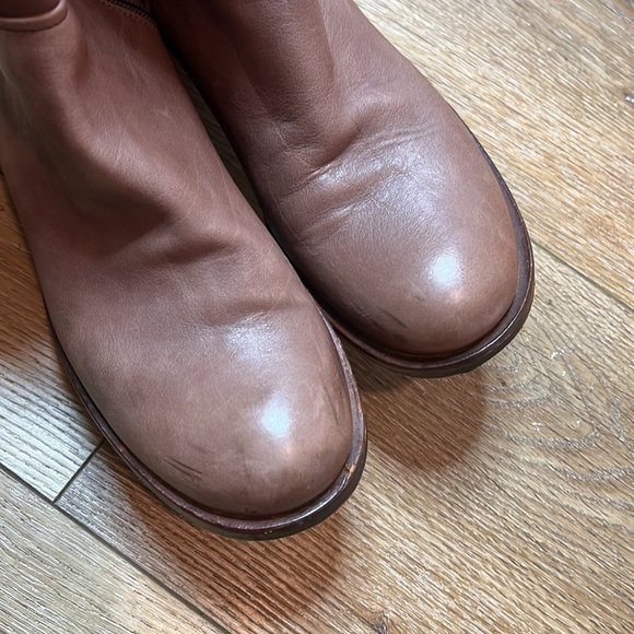 Twenty Two Made in Italy Brown Leather Boots Size 37.5/7.5 - Picture 3 of 9